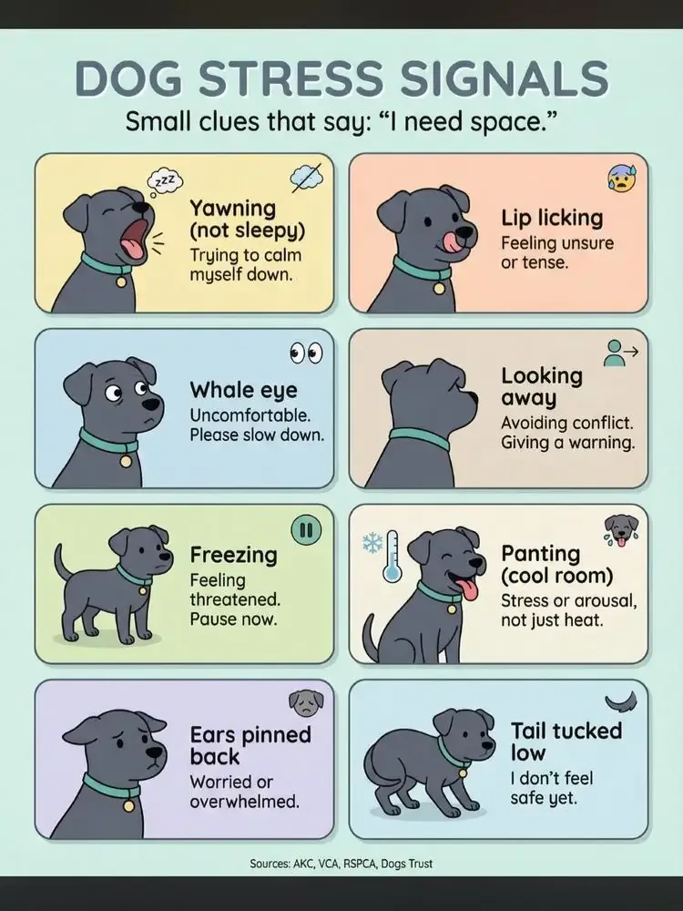 Reading canine body language and stress signals during a training session in Powder Springs, GA